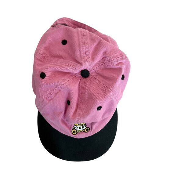 Teddy Fresh Pink And Black Baseball Hat Y2K Teddy Bear Adjustable Cap - Picture 3 of 6